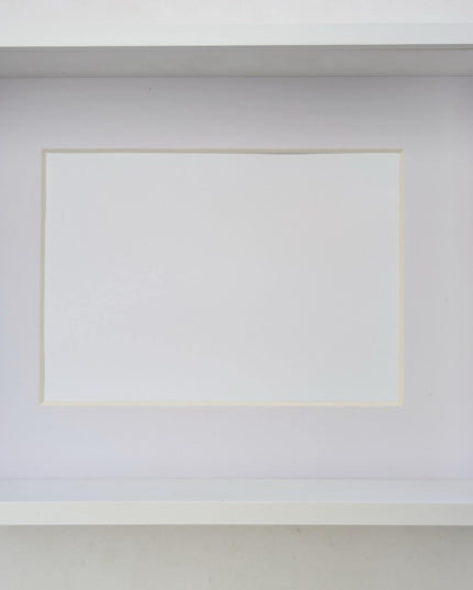 White 3d deep box photo frame: 8x10 shadow box display