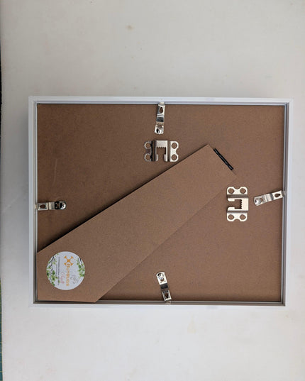 White 3d deep box photo frame: 8x10 shadow box display