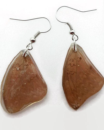Cymothoe sangaris, the blood-red glide, bright red small real wings earrings, butterfly wings resin work