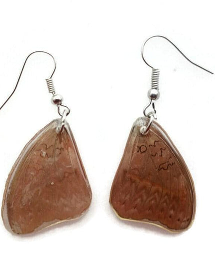 Cymothoe sangaris, the blood-red glide, bright red small real wings earrings, butterfly wings resin work