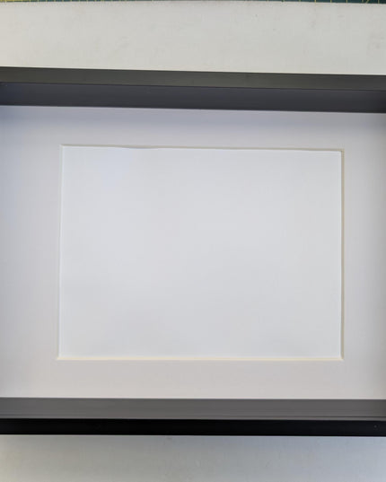A4 black 3d deep box photo frame: shadow picture display