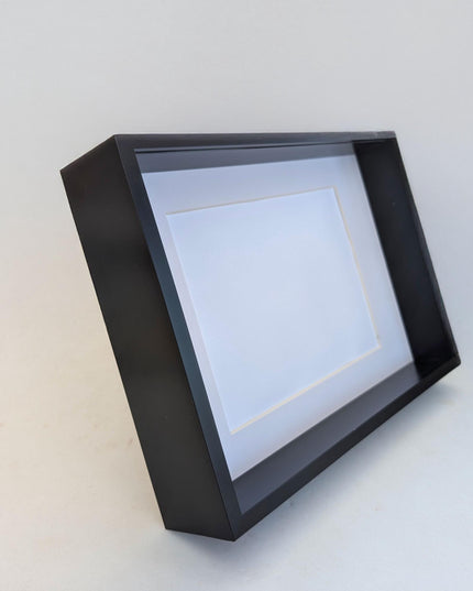 A4 black 3d deep box photo frame: shadow picture display