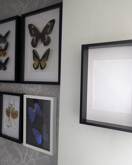 A4 black 3d deep box photo frame: shadow picture display