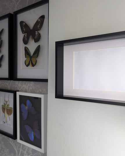 A4 black 3d deep box photo frame: shadow picture display