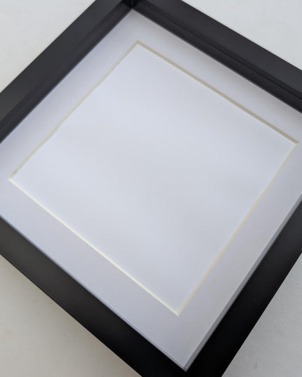 8x8 black 3d box photo frame: shadow picture display