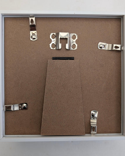 6x6 white 3d box photo frame: shadow picture frame with mount