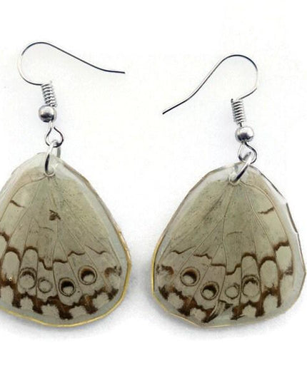 Real butterfly wing earrings: epinome cracker resin jewelry