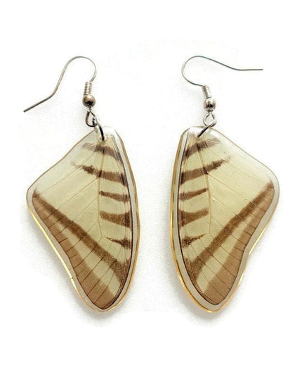 Boho butterfly wing earrings: handcrafted drop earrings from mexico