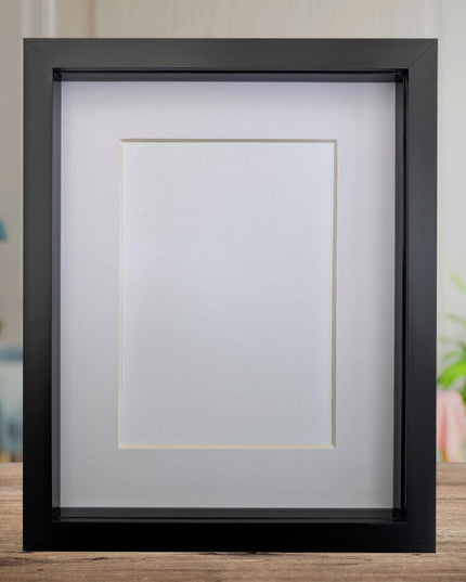 8x10 black 3d box photo frame: shadow picture display