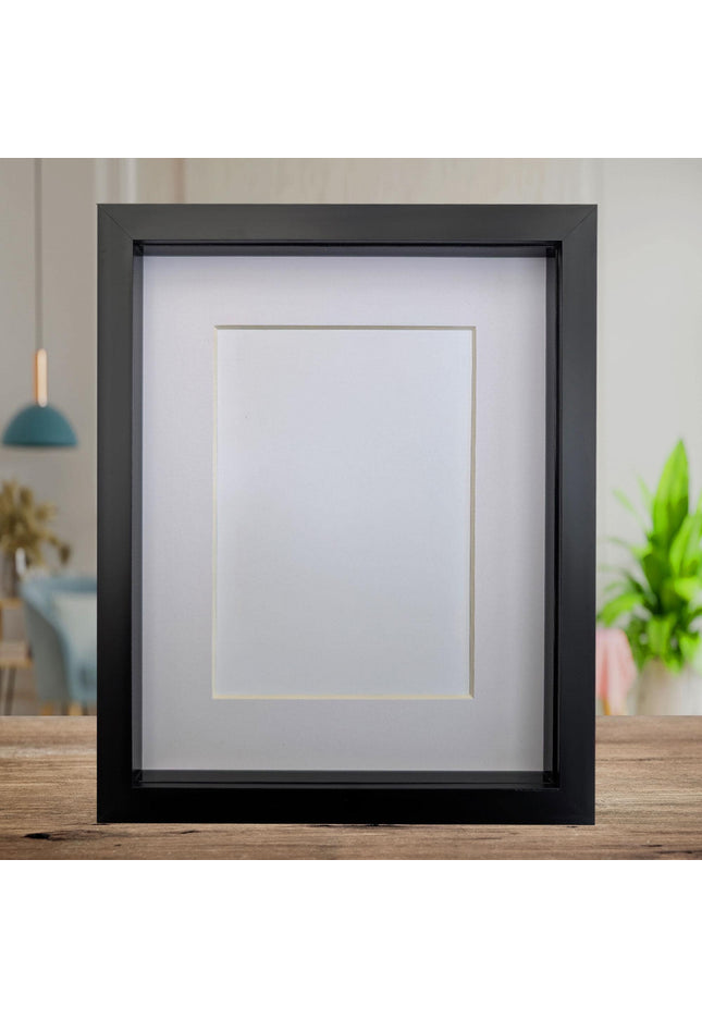 8x10 black 3d box photo frame: shadow picture display