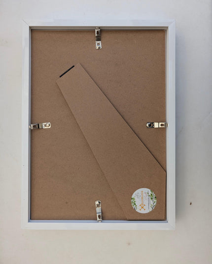 White a4 3d box photo frame: shadow picture frame with mount