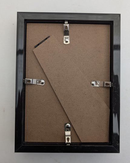 5x7 black 3d box photo frame: shadow display, standing or hanging