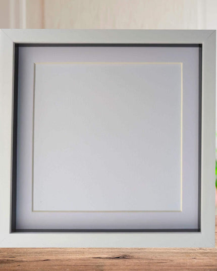 10x10 white 3d box photo frame: shadow picture display