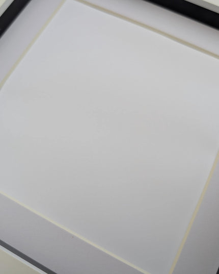 10x10 white 3d box photo frame: shadow picture display