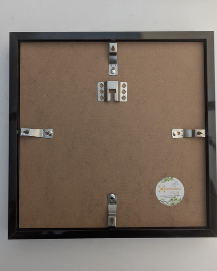 Black 3d box photo frame: 10x10 shadow picture frame with mount