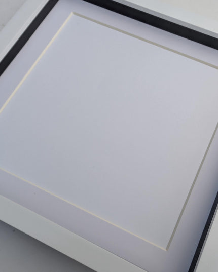 10x10 white 3d box photo frame: shadow picture display