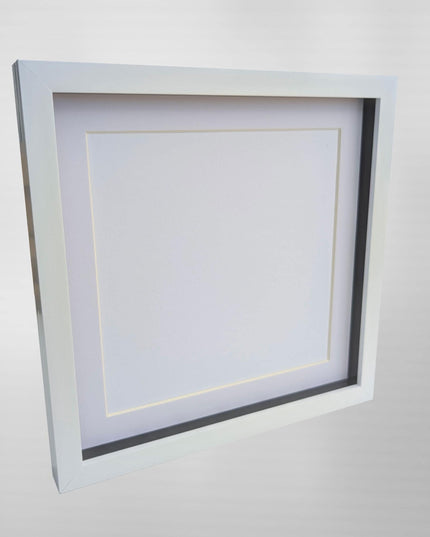10x10 white 3d box photo frame: shadow picture display