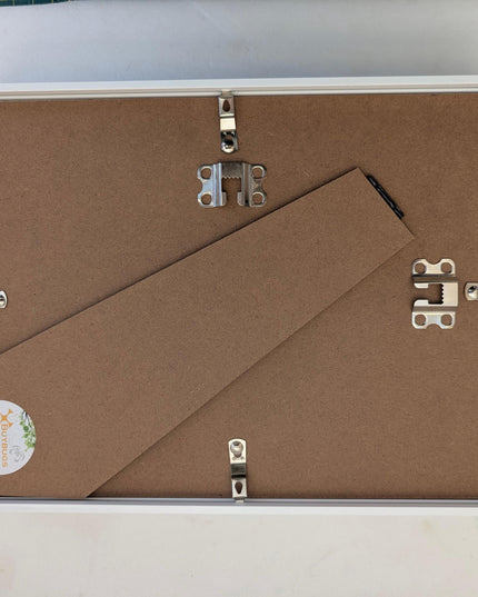 A4 white 3d shadow box frame: standing & hanging display