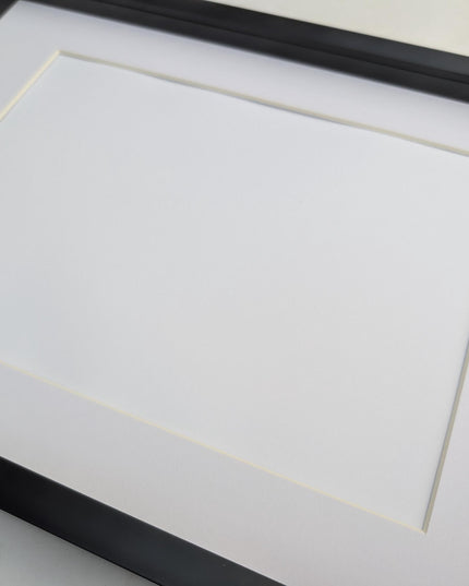 Black a3 3d box photo frame: shadow picture frame with mount