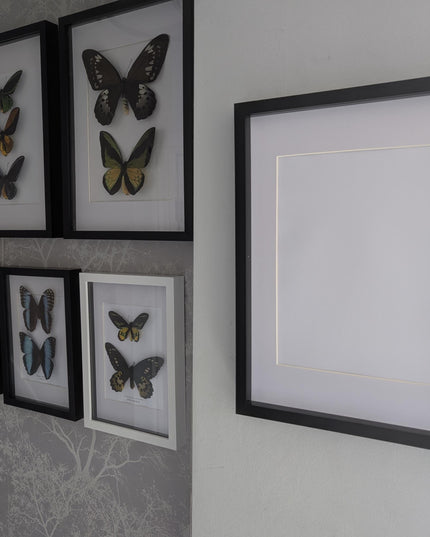 Black a3 3d box photo frame: shadow picture frame with mount
