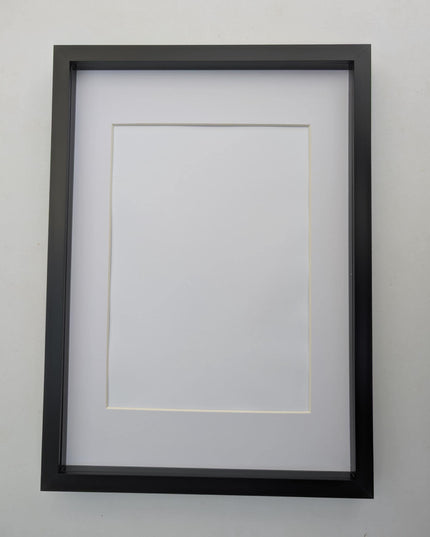 Black a3 3d box photo frame: shadow picture frame with mount