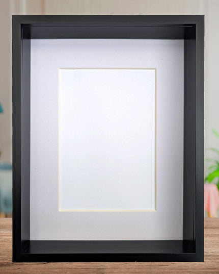 8x10 black 3d deep box photo frame: shadow box display