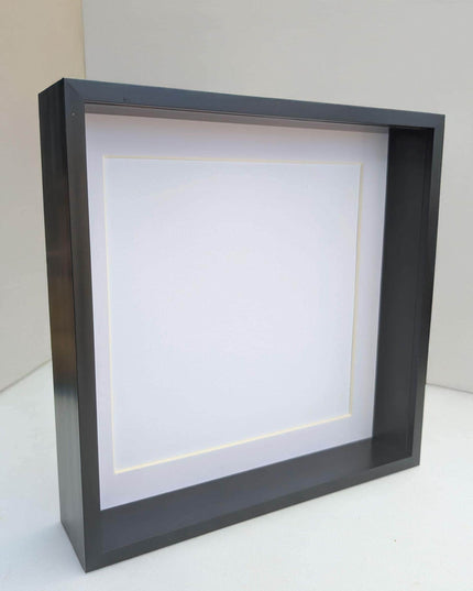12x12 Black 3d deep box photo frame: shadow box display