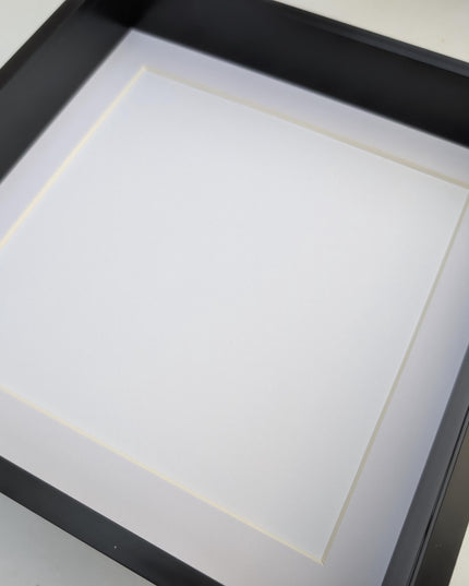 12x12 Black 3d deep box photo frame: shadow box display