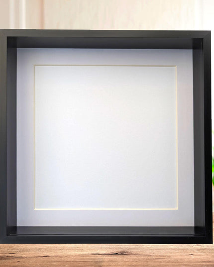 10x10 Black 3d deep box photo frame: shadow box display